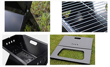 MIIKHI Portable Barbecue Grill Stainless Steel Folding BBQ Grill Desk Tabletop Smoker Grill for Picnic Garden Terrace Camping Travel Outdoor Cooking