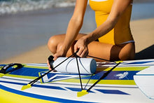 Scott Burke Inflatable Stand Up Paddle Board I-SUP Blue/Yellow