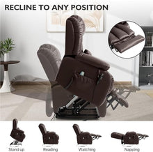 Power Lift Recliner with Heat Massage, USB for Elderly Adults