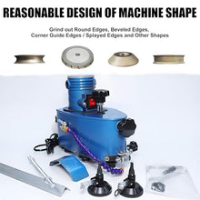 Electric Glass Edger, Portable Small Glass Edger, DIY Diamond Corner Grinding Edging Machine, 800w 8000r/Min for Plane Curve Bevels, Axial Cooling, Compact Ceramic