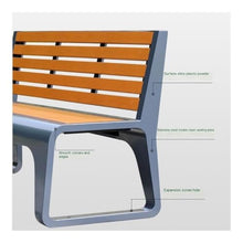 LUYOUBOZHU Patio Benches Waterproof WPC Park Bench for Outdoor Patio, Garden & Plaza Seating(Yellow)