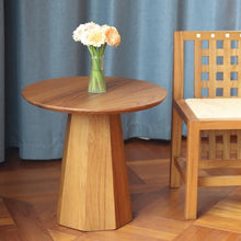 Chicken Couch End Table Wooden Sofa Side Table Solid Wood Small Round Table Coffee Table Balcony Living Room Corner Tables for Living Room