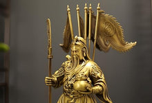 FENGSHUI-CAISHEN Guan Yu Statue Brass 27 Inch