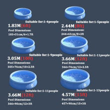 Inflatable Swimming Pool Outdoor Above Ground Blow Up Pools