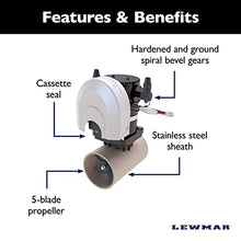 Lewmar 110TT Boat Thruster Kit 1.5kW 12-Volt Motor with Joystick Control White