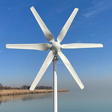 NINILADY 600w Wind Turbine Generator 12V 24V Free Alternative Energy Windmill Turbines with MPPT Controller 6 Blades (12V with MPPT Controller)