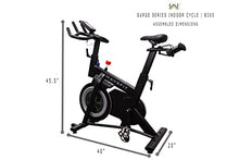 WaveFit B300 Surge Series Indoor Cycle Exercise Bike 30-Lb Flywheel, Bluetooth Connectivity, Fitness Tracking