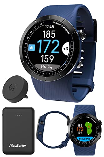 PlayBetter Shot Scope X5 Golf GPS Watch Midnight Blue