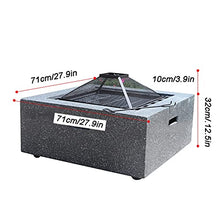 Fire Pit Outdoor Wood Burning fire Pit, with Spark Screen, Fireplace Poker, Outdoor Courtyard fire Pit, with Barbecue Set