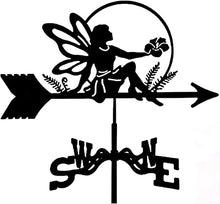 Weathervane Metal for roof Garden Yard Decorative Wind Vane Wind Vane Garden Courtyard Metal Iron Wind Vane Farm Durable Black (#1)