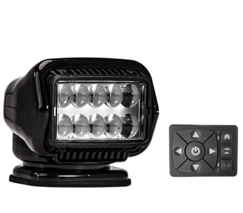 Golight Stryker LED Spotlight Permanent Mount Black