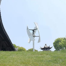 8000W Wind Turbines No Noise, Portable Vertical Wind Power Turbine Generator Kit with Charge Controller Three-Phase Permanent Magnet Levitation Motor