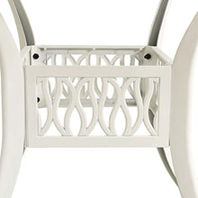 ZQQLVOO [We Ship ​Quickly] Cast Aluminum Patio Bar Table, Outdoor Table, Garden Table, Bistro Square Table, for Patio Backyard Garden Balcony, White 35.4"x35.4"x28.7" Cast Aluminum