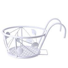 LUUYYI Plant standPcs Outdoor Hanging Planters Outdoor Plant Stand Garden Plant Basket Outdoor Planters Retro Flower Pot Holder Plant Display Rack Black Planter White