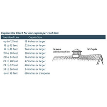 Good Directions 26" Square Manchester Vinyl Cupola with Black Aluminum Roof and Eagle Weathervane Vinyl/Black
