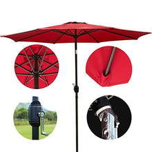 Outdoor Table Market Umbrella 1PCS Garden Parasol Umbrella, Tilting Sun Shade Umbrella, With 8 Sturdy Ribs Waterproof Sun Protection Sun Umbrella, Ideal For Commercial And Residential Use, Sunshade S