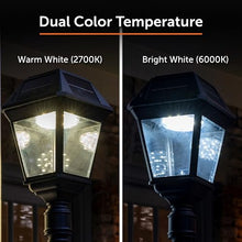 Gama Sonic Imperial III Solar Post Light Black