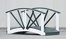 Poly Ornamental 3' Landscape Bridge, Green and White