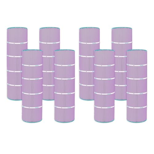 Hurricane Filters 8 Pack HF7468-04P Platinum Purple Pool Filter Cartridge - Replacement for PJAN115, Unicel C-7468, Filbur FC-0810, Jandy Industries CL460, CV460 - USA Pool Filters