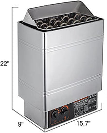 JYXYXSCP Sauna Heater Electric Sauna Stove Stainless Steel Dry Steam Bath Sauna Internal Control 200V-240V for Home Hotel Sauna Room (3KW)