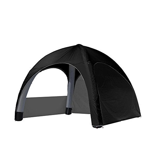 Vispronet 10ft x 10ft Inflatable Canopy Tent with Removable Walls Black