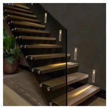 Opaeroo Recessed LED Step Lights Stair Light Indoor, 90-265V 3W Not Waterproof for Stairs/Decks/Steps/Door Side/Hallway/Doorway/Paths Lighting 10PCS-6000K Brushed Silver
