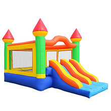Inflatable HQ Commercial Bounce House Mega Double Slide Climbing Wall 100% PVC