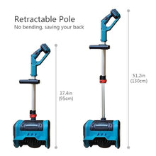 Portable Snow Shovel, Foldable Snow Blower, Compactand and Lightweight, Snow Thrower with Double Safety Switch, for Driveway Winter Snow Removal(One Batteries)