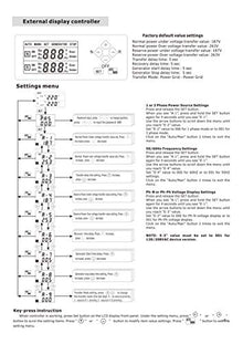 4PRO ATS-125A-4P-iRC Automatic Transfer Switch, 125A, 120/208V, 50Hz, 60Hz