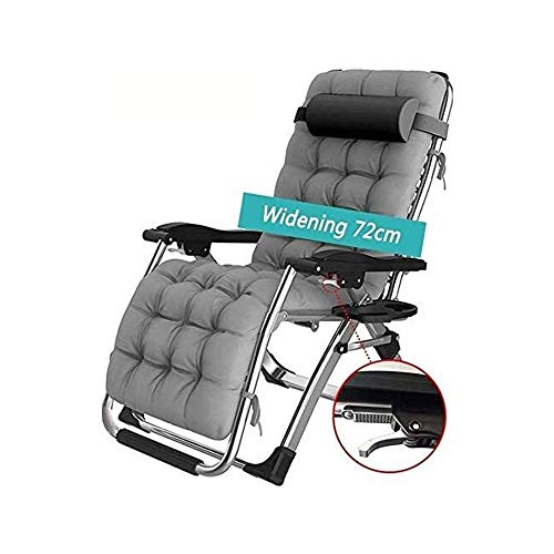 IIPOSAQQ Zero Chair Patio Lounge Chair Portable Outdoor Folding Chair Adjustable Sun Lounger Reliner Chair for Backyard Deck Poolside Beach (Color : A)
