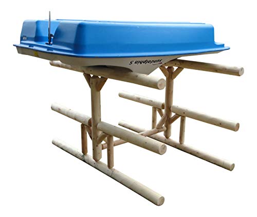 Log Kayak Rack 5-Place Storage Organizer Canyon Brown