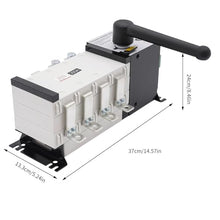250A 4-Poles Industrial Automatic Transfer Switch AC 110V 220V Grid to Generator