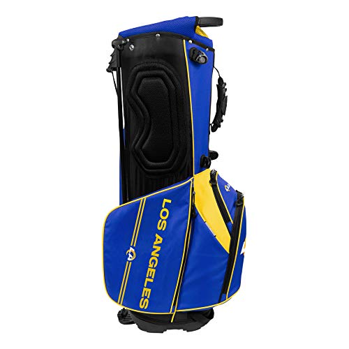 Team Effort WinCraft Los Angeles Rams Caddie Carry Hybrid Golf Bag Blue