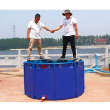 Pool Above Ground, 0.9MM Round Canvas Fish Pond Pool, Large Collapsible Outdoors Tarpaulin with Bracket, Framed Swimming Pools Used for Fish and Shrimp Breeding, Pond Water Storage(1.2x0.8 m-900 L)