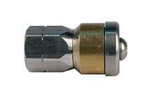 Schieffer 3/8in. x 300ft. 4000 PSI Thermoplastic Sewer Jetter Hose & 8.0 Orifice Button Nose and Rotating Nozzles