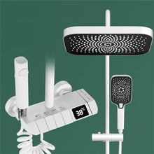 Shower shower set, piano keys, pressurized digital display, bathroom, rain