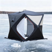 LKXNEW Outdoor Sauna Tent, Portable Dry Sauna Room for 3-4 People, Includes 4 Ice Anchors,Water Resistant, for Camping and Fishing