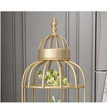 ZOCWJK Metal Plant Stand Pot Display Holder Bird Cage Design Flower Stand for Indoor and Outdoor Use,
