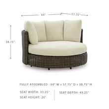 Signature Design by Ashley Kimora Outdoor Swivel Lounge Chair with Cushion