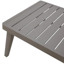 New Classic Furniture Genova Aluminum Patio Coffee Table, Brown
