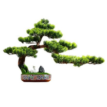 YXIANG56Q Fake Plants Decorative Ornaments Pine Tree Bonsai Simulation Plants Living Room Entrance Hotel Decorations Chinese Aquascape Bonsai Tree