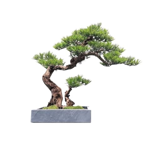 YXIANG56Q Fake Plants Modern Simulation Pine Tree Bonsai Creative Entryway Corner Decoration Fake Tree Greenery Ornaments Living Room Ornaments Bonsai Tree