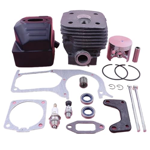 58mm Engine Motor Cylinder Piston Ported Kit for for Husqv/Arna 395 395XP Gasket Oil Seal Chainsaw Garden Tool Parts