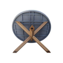 IC INTERNATIONAL CONCEPTS Outdoor 7 Piece Teak Patio Furniture Set with a Round Table and 6 Chairs