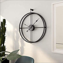EHVYBDX Outdoor Garden Wall Clock 50 Cm Large Round Wrought Iron Garden Clock Giant Open Face RWaterproof Outdoor Clock Indoor Outdoor Decoration Mute Quartz Wall Clock Outside Clock