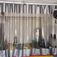GJZDPMY Waterproof Outdoor Curtains - Clear Tarpaulin Cover Tear-Resistant Plastic Sheeting for Windows 2.8x3m Cold Weather Protection Perfect for Patios & Decks