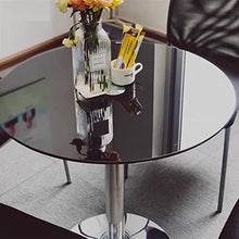 NRFJFOP Sofa Side Table Glass Round Small Apartment Coffee Dining Corridor