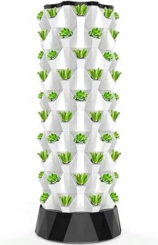 WRTYHGVGT Hydroponic Growing Kits Hydroponic Tower 48Pots Hydroponic Planting System Indoor and Outdoor Multi-Layer Soilless Planting Equipment Kit Vegetables Fruits and Herbal Planting