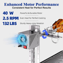 AMZSTAN Lamb Roaster, 60 kg Stainless Steel Charcoal Rotisserie Grill