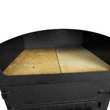 Tidyard Outdoor Pizza Oven, Charcoal Fired with 2 Fireclay Stones, 22.8x24x80.7 Inch Steel Oven with Thermometer and Removable Tray for Backyard Baking and Cooking